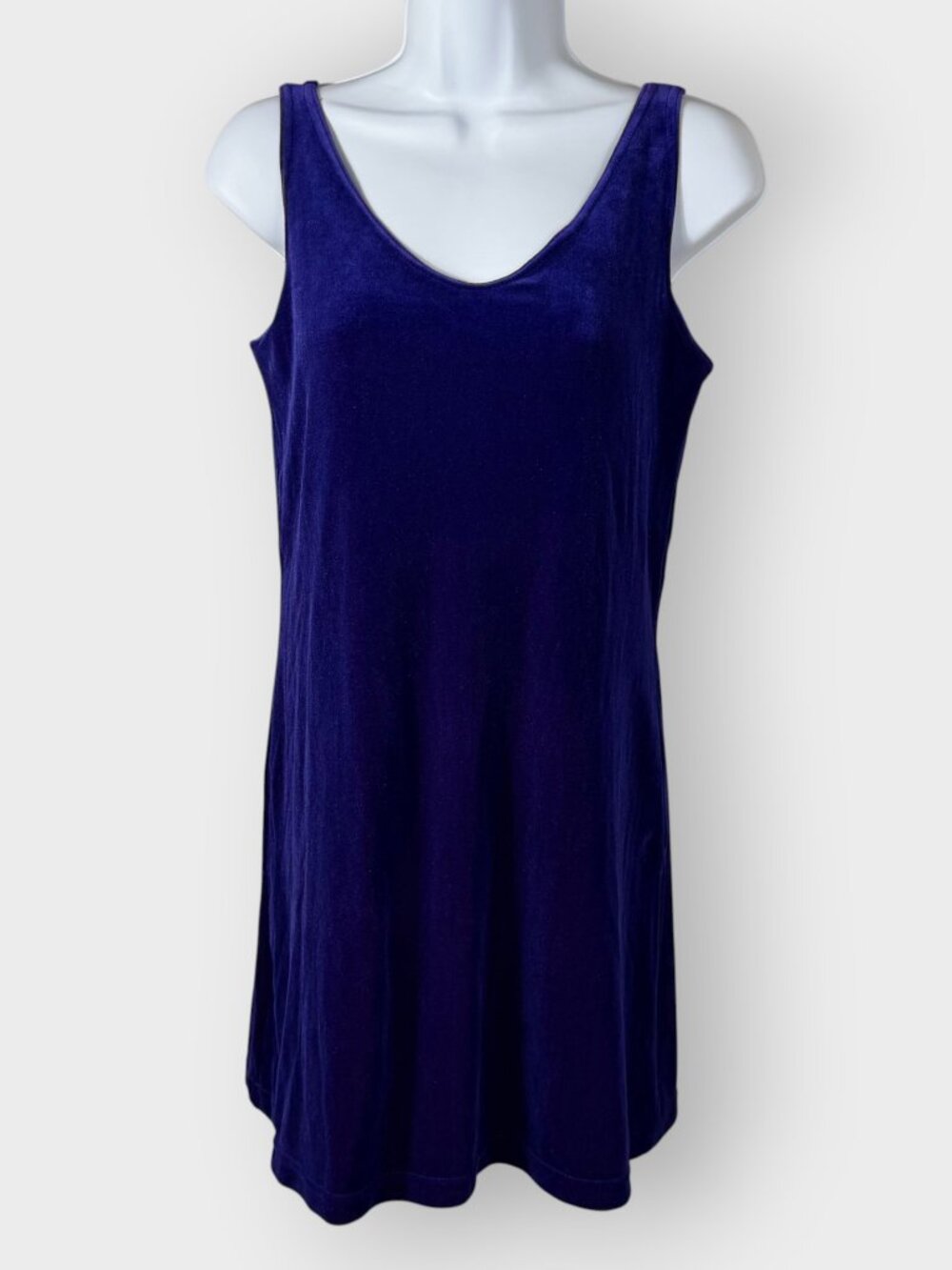 Vtg 90s Betsey Johnson Dress | M | Purple Velvet | Paper Tag USA | Whimsigoth
